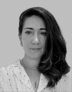Dr Suzana Corciova Black and White Headshot