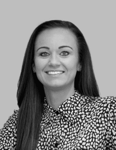 Kimberly Clarke Black and White Headshot