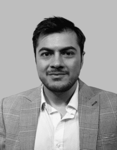 Dr Manan Thakrar Black and White Headshot