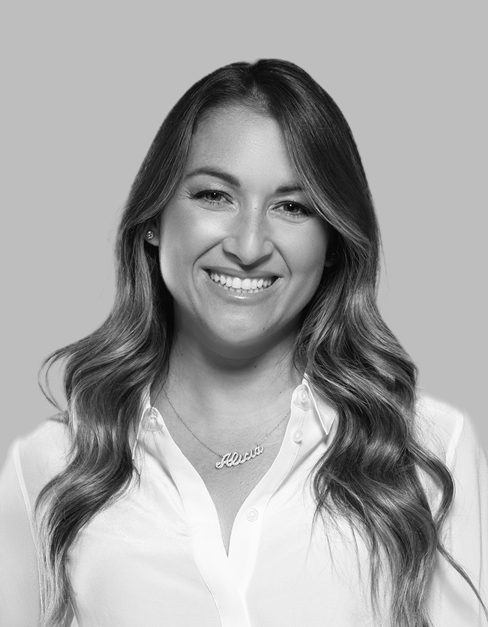 Alicia Ferrero Black and White Headshot