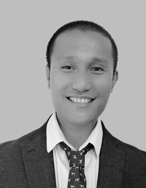 Louie Coscos Black and White Headshot
