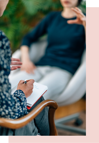 A doctor providing a homebased mental health treatment assessment and diagnosis