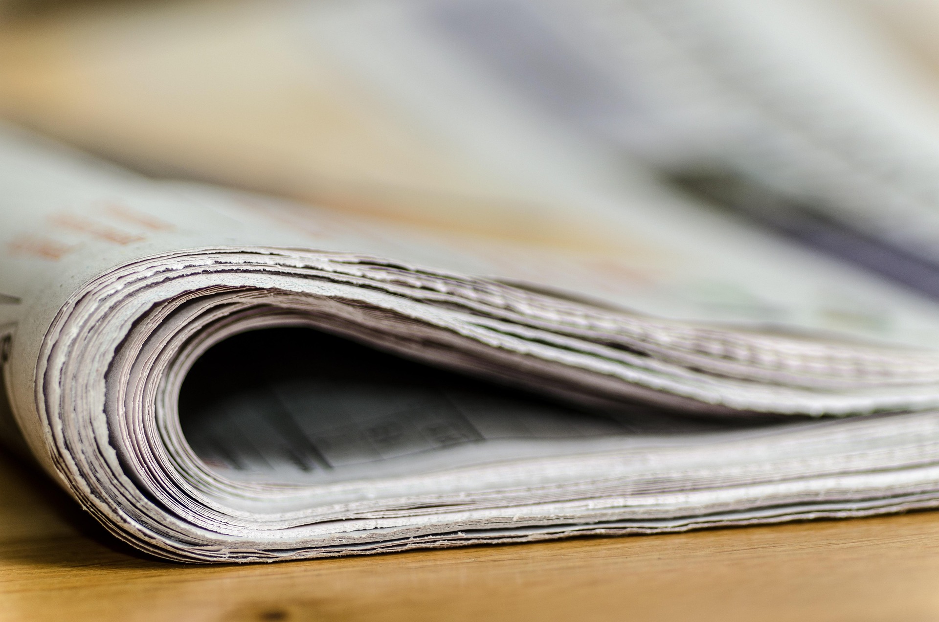 folded newspaper